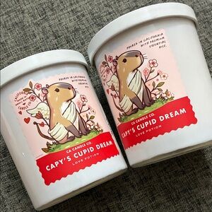 (2) Capy’s Cupid Dream love potion. Candles